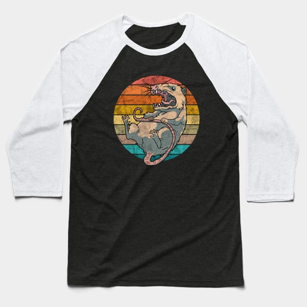 Possum Baseball T-Shirt by valentinahramov